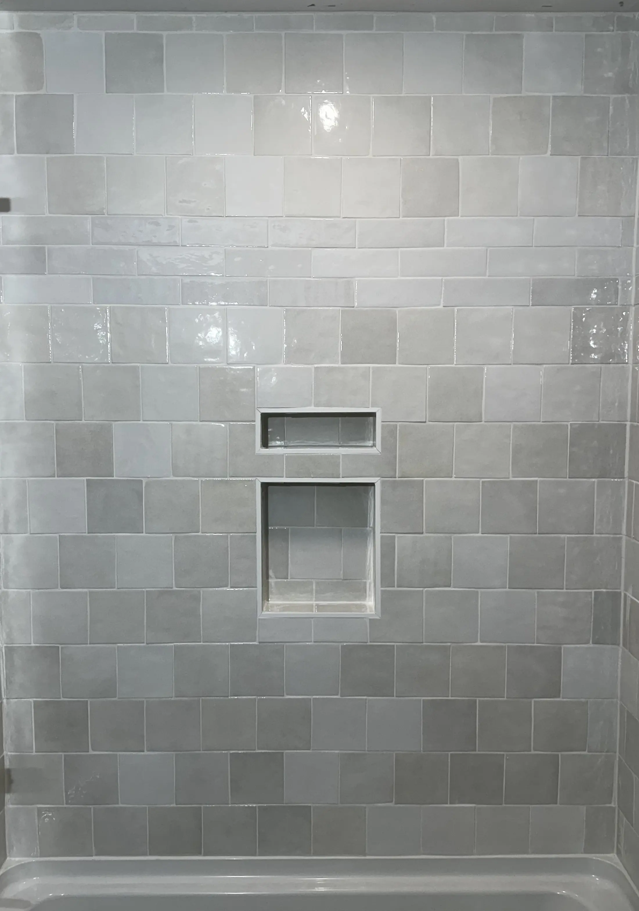 Ceramic, porcelain, and natural stone tile samples